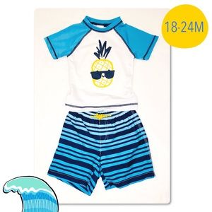 NEW Gymboree Cute Pineapple 2pc Swim Set 18-24M